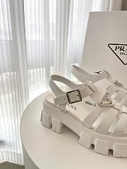 Prada Foam Rubber Sandals White - 6