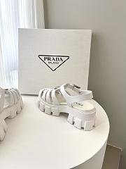 Prada Foam Rubber Sandals White - 4