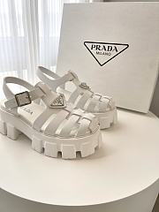 Prada Foam Rubber Sandals White - 5