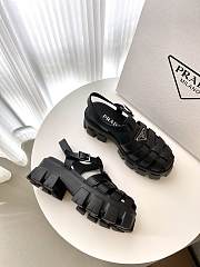 Prada Foam Rubber Sandals Black - 5