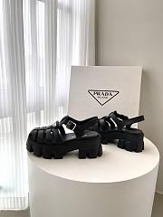 Prada Foam Rubber Sandals Black - 3