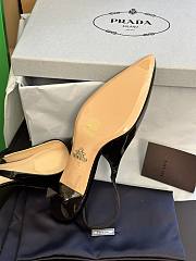 Prada Patent Leather Slingbacks Black 4.5cm - 2