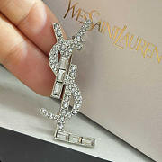 YSL Opyum Silver Brooch - 2