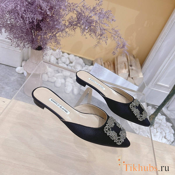 Manolo Blahnik Black Flat - 1