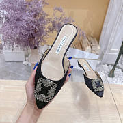 Manolo Blahnik Black Flat - 2