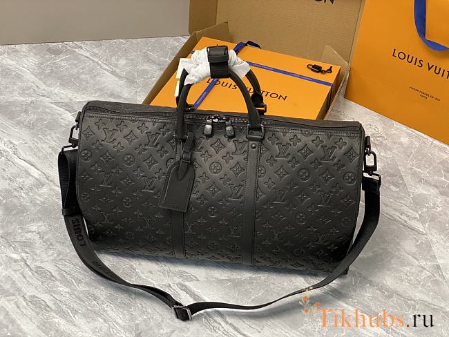 Louis Vuitton LV Keepall Bandoulière 50 Shadow Leather 50 x 29 x 23 cm - 1