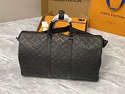 Louis Vuitton LV Keepall Bandoulière 50 Shadow Leather 50 x 29 x 23 cm - 4