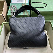 Gucci Blondie Small Leather Tote Black 24x30x6cm - 3