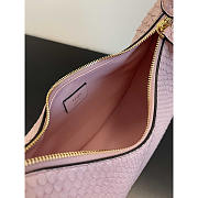 Fendi Small Fendigraphy Hobo Bag Python Leather Pink 29x24.5x10cm - 5