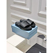 Prada Rubber Slides Black - 1