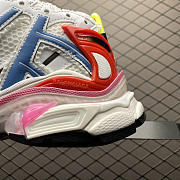 Balenciaga Runner Sneaker White Red Blue Pink Mesh and Nylon - 2