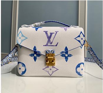 Louis Vuitton LV Pochette Metis By the Pool Blue 25x19x7cm