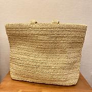 YSL Rive Gauche Supple Tote Bag Raffia Crochet 38x35x14.5cm - 5