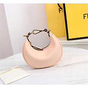 Fendi Mini Fendigraphy Leather Bag Pale Pink 16.5x14x5cm - 1