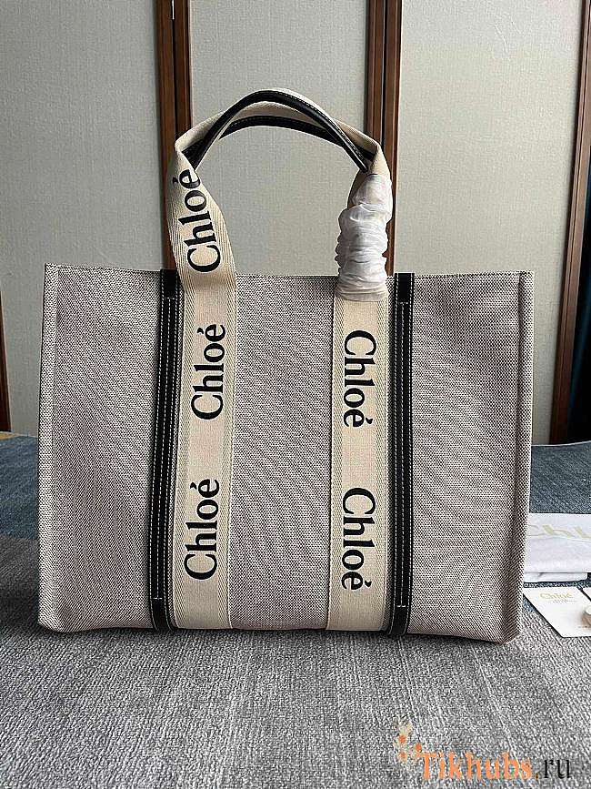 Chloe Large Woody Tote Bag 45x33x13cm - 1