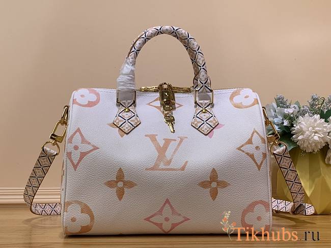 Louis Vuitton LV Speedy Bandoulière 25 Beige 25x19x15cm - 1