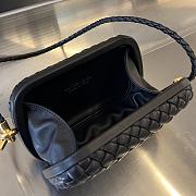 Bottega Veneta Knot On Strap Black 20x12x5.5cm - 6