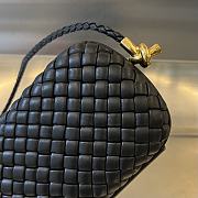 Bottega Veneta Knot On Strap Black 20x12x5.5cm - 2