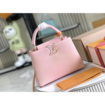 Louis Vuitton LV Pink Capucines BB 27x18x9cm