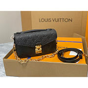 Louis Vuitton LV Pochette Métis East West Black Bag 21.5x6x13.5cm - 2