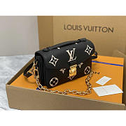 Louis Vuitton LV Pochette Métis East West Tourterelle Black Beige 21.5x6x13.5cm - 6