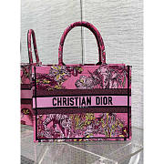 Dior Medium Book Tote Peach Multicolour 36x18x28cm - 1