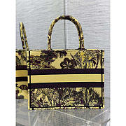 Dior Medium Book Tote Yellow Multicolor Toile de Jouy 36 x 27.5 x 16.5 cm - 4