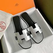 Hermes Oran Slide Silver - 1