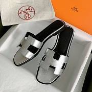 Hermes Oran Slide Silver - 3