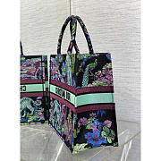 Dior Large Book Tote Blue Multicolor 42x35x18.5cm - 5