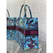 Dior Large Book Tote Celestial Blue Multicolor Toile de Jouy 42x35x18.5cm - 5