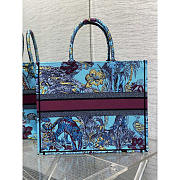 Dior Large Book Tote Celestial Blue Multicolor Toile de Jouy 42x35x18.5cm - 4