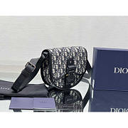 Dior Mini Gallop Bag With Strap Beige and Black Oblique 20.5 x 16 x 5 cm - 6