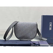 Dior Mini Gallop Bag With Strap Ruthenium-Colored 20.5 x 16 x 5 cm - 4