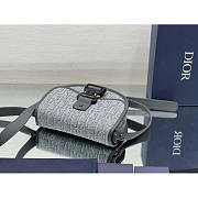 Dior Mini Gallop Bag With Strap Ruthenium-Colored 20.5 x 16 x 5 cm - 3