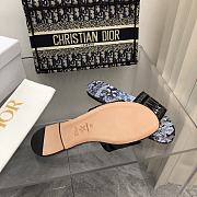 Dior Dway Slide Blue Multicolor Cotton - 4