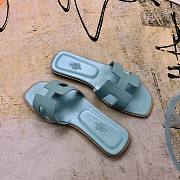 Hermes Oran Sandal Blue - 4