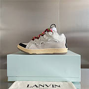 Lanvin Curb Suede Trim Sneakers - 6