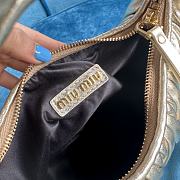 Miumiu Wander Matelassé Nappa Leather Bag Gold 23x13x7cm - 6