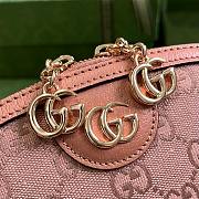 Gucci Ophidia GG Small Shoulder Bag Pink Canvas 23.5x19x8cm - 3