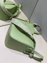 Loewe Compact Hammock Satin Calfskin Green Glaze 20.8x14.4x19.5cm - 4