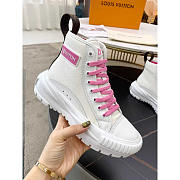 Louis Vuitton LV Squad Sneaker High Top Pink - 1