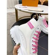 Louis Vuitton LV Squad Sneaker High Top Pink - 3