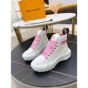 Louis Vuitton LV Squad Sneaker High Top Pink - 4