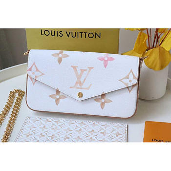 Louis Vuitton LV Félicie Pochette Beige 21x12x3cm