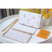 Louis Vuitton LV Félicie Pochette Beige 21x12x3cm - 3