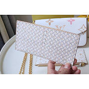 Louis Vuitton LV Félicie Pochette Beige 21x12x3cm - 2