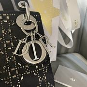 Dior Lady Strass Cannage Satin Black 17cm - 4