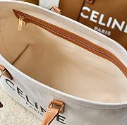 Celine Horizontal Cabas Natural Tan Canvas 44x32x16cm - 5