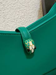 BVLGARI Serpenti Baia Shoulder Bag Green 27.5x18x4.5cm - 6